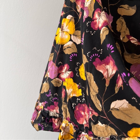 2/$50🍑 INTIMATELY FREE PEOPLE Lattice Lovers Floral Mini Slip Dress - Picture 4 of 8